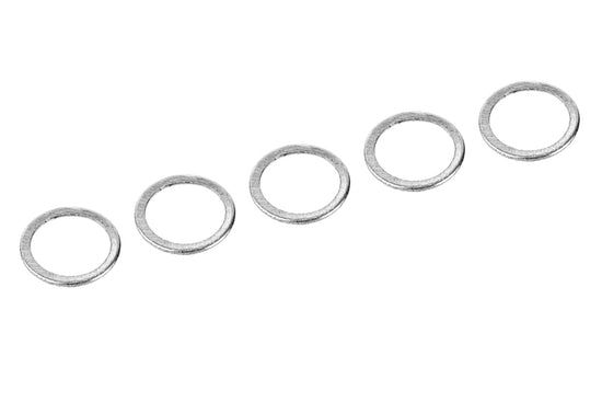 00100-077 - Aluminum Shim Ring - ID 6.35mm - 0.4mm - 5 pcs