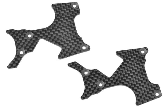 00180-107 - Suspension Arm Cover, Stiffener, XB Pro, Rear, L/R, Carbon 2mm, 1 Pair
