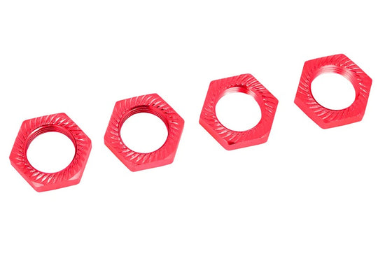 00180-111 - Wheel Nut - Serrated - Aluminum - Red - 4