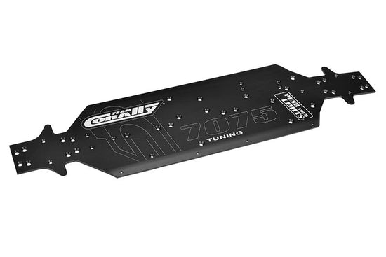 00180-112 - Chassis, Asuga XLR, Swiss Made 7075 T6, 3mm, Hard Anodized, Black, Made In Italy
