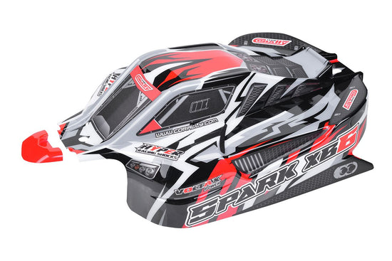 00180-116 - Polycarbonate Body, Spark XB6, Red, Cut, Decal Sheet, 1pc