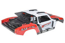 00180-125 - Polycarbonate Body Shiroi+ Driver Interior + Roll Cage + Body Accessories - Decals - Red - Cut - 1pc
