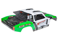 00180-125 - Polycarbonate Body Shiroi+ Driver Interior+ Roll Cage + Body Accessories - Decals - Green - Cut - 1p