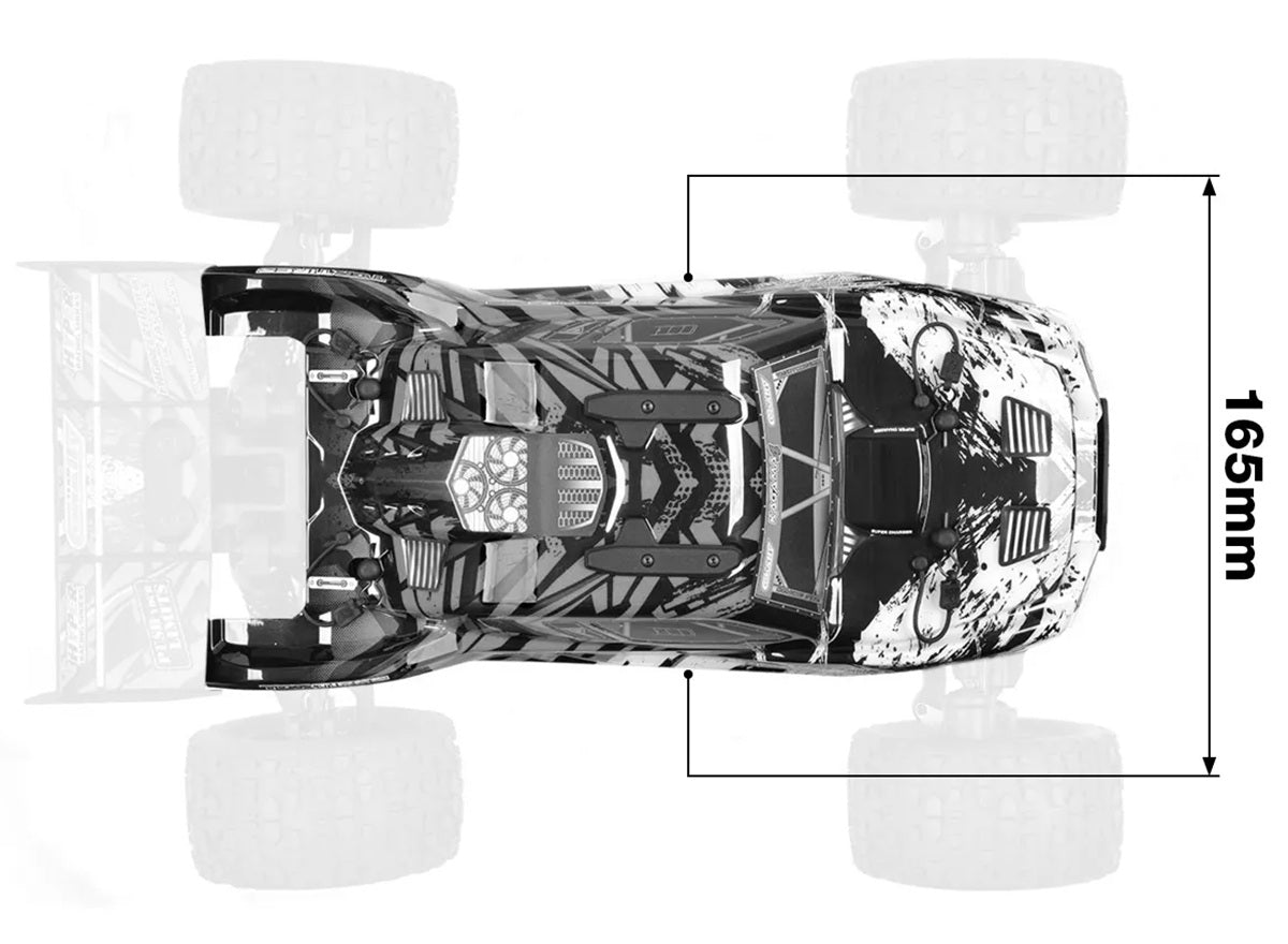 00180-1324 - Polycarbonate Body - Kagama 4 - Clear - Cut - Decals - 1pc