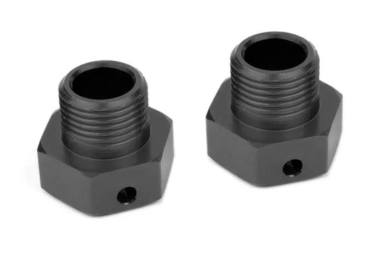 00180-329 - Wheel Hex Adapter - Aluminum - Black - 2pcs
