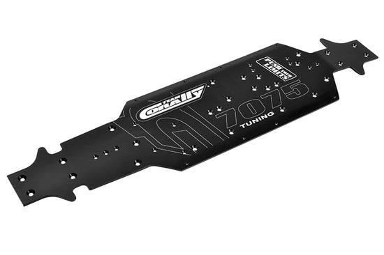 00180-678 - Chassis LWB - Swiss Made 7075 T6 - 3mm - Hard Anodized - Black - Made In Italy