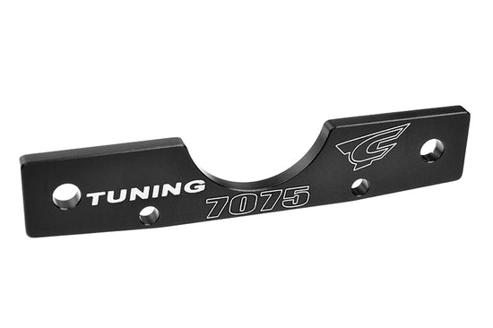 00180-681 - Suspension Arm Mount - RF - Swiss Made 7075 T6 - 3mm - Hard Anodized - Black - Made In Italy