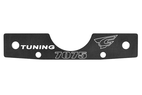 00180-681 - Suspension Arm Mount - RF - Swiss Made 7075 T6 - 3mm - Hard Anodized - Black - Made In Italy