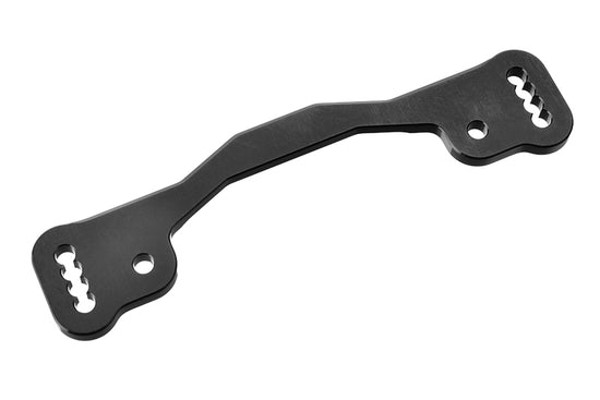 00180-704 - Steering Rack - Swiss Made 7075 T6 - 3mm - Hard Anodized - Black - Made in Italy - 1pc