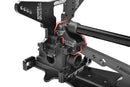 00180-828 - Chassis Brace Holder, Shock Tower Stiffener, Rear, Swiss Made 7075 T6, Black, Made in Italy