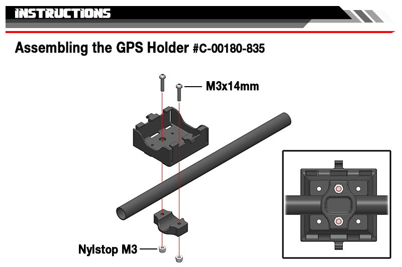 00180-835 - Holder for TC GPS, Composite, 1 Set