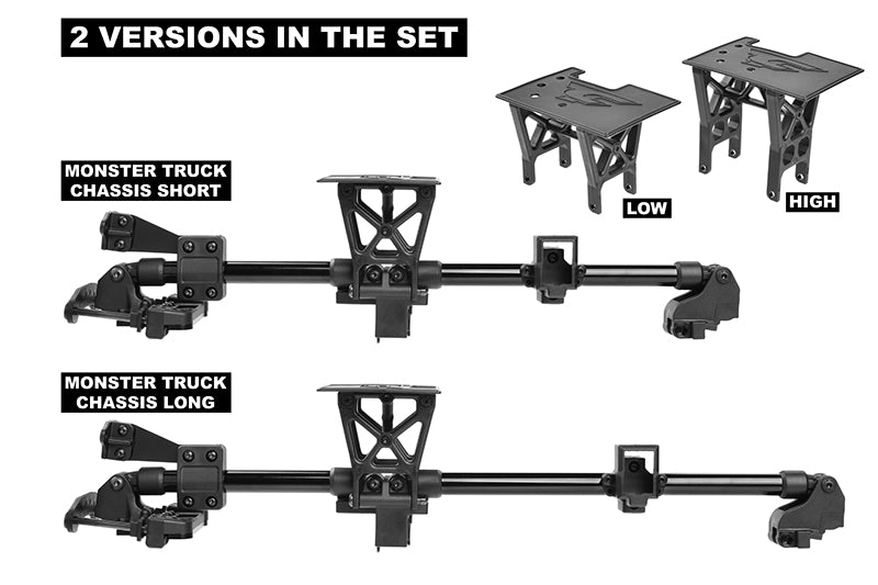 00180-910 - Chassis Brace Kit - Xtreme - Fits all Corally 1/8 Monster Truck Models - 1 Set