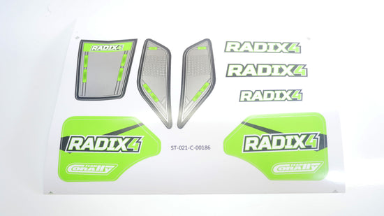 00185-377 - Body Decal Sheet  - Radix 4S - 1 pc