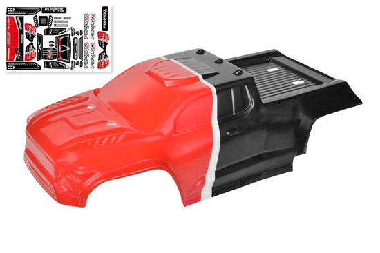 00230-0096-R - Polycarbonate Body - Furago XD - Painted - Cut - Decals - Red Color - 1 Pc