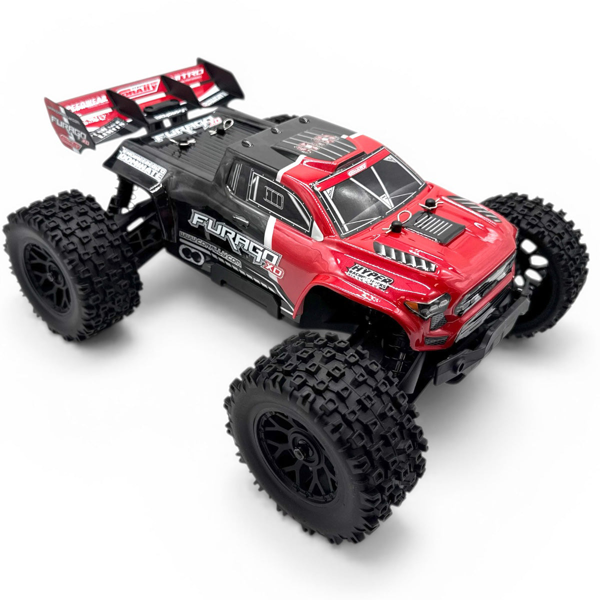 00230-R - Furago XD 4WD 2S Small Scale, RTR Monster Truck, Red