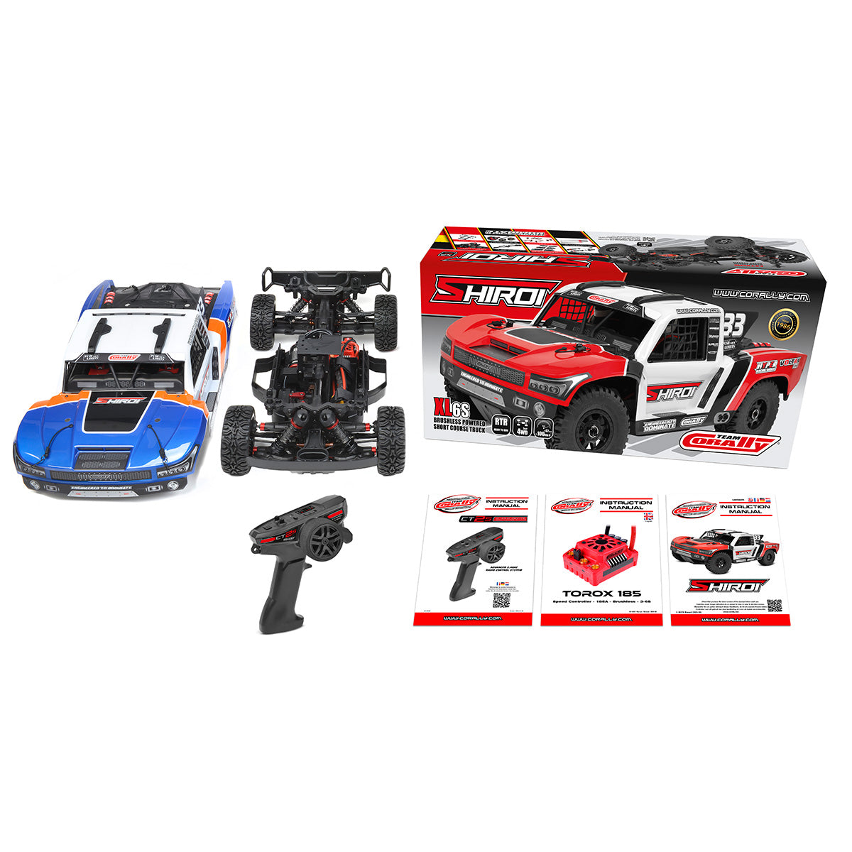 00278-B - Shiroi XP6 1/8 6S Short Course Truck, RTR Version, Blue