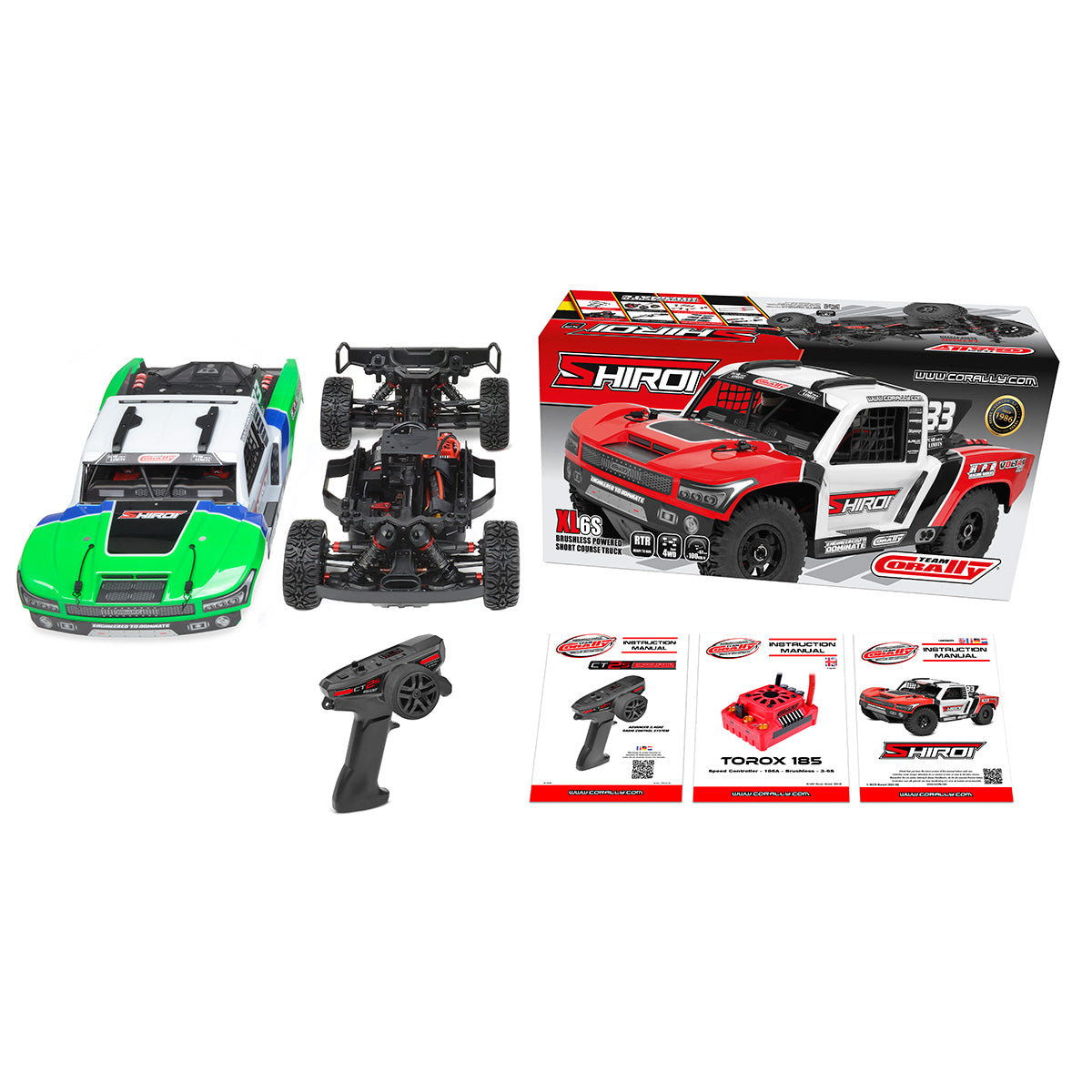 00278-G - Shiroi XP6 1/8 6S Short Course Truck, RTR Version, Green
