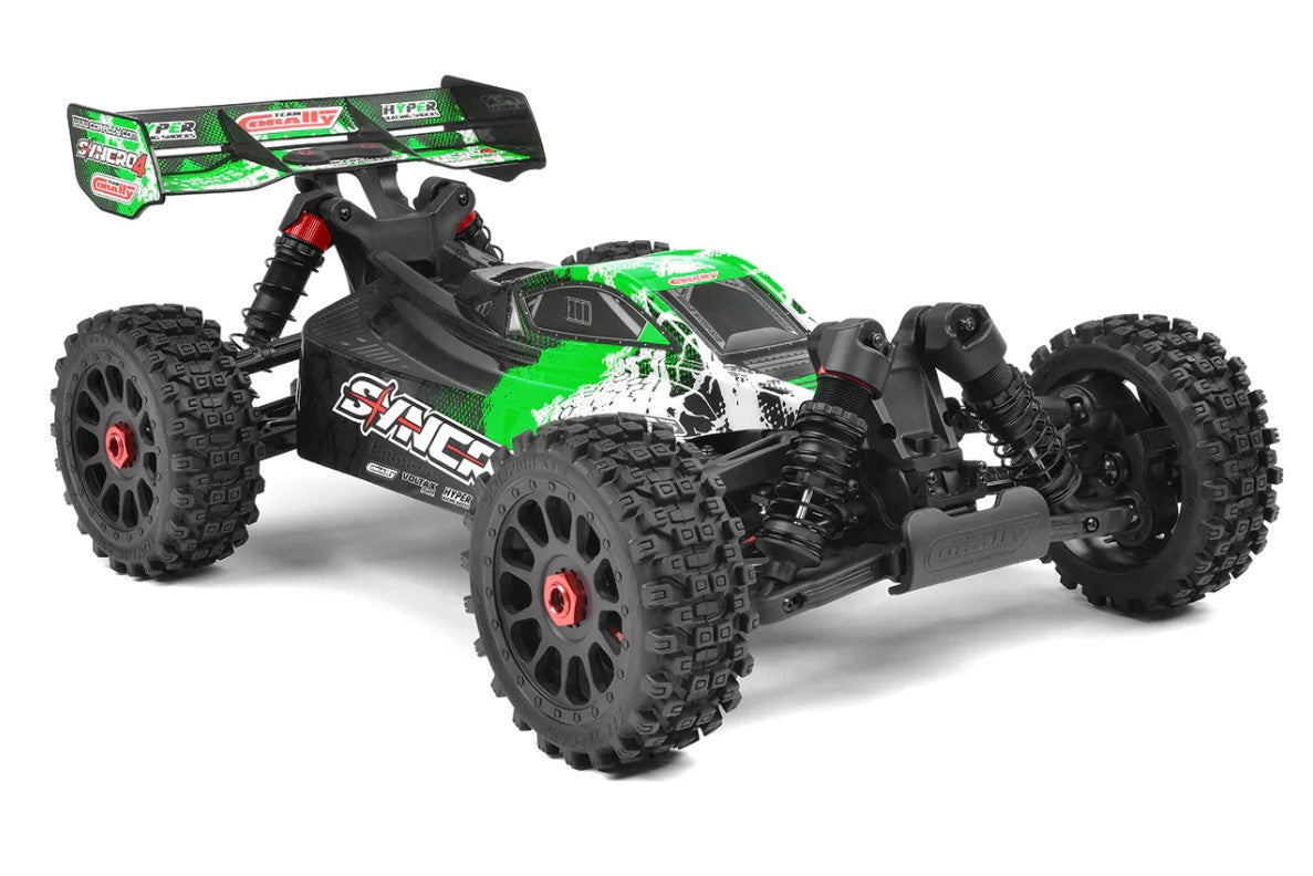 00287-G - Syncro-4 1/8 4S Brushless Off Road Buggy, RTR, Green