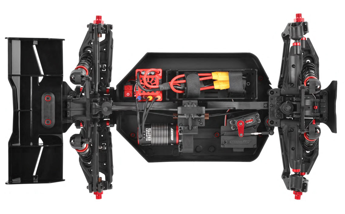 00288-R - Asuga XLR 6S RTR Racing Buggy - Red, Large Scale