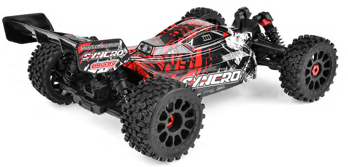 00289-R - Syncro 2WD 1/8 3-4S Brushless Off Road Buggy, RTR, Red