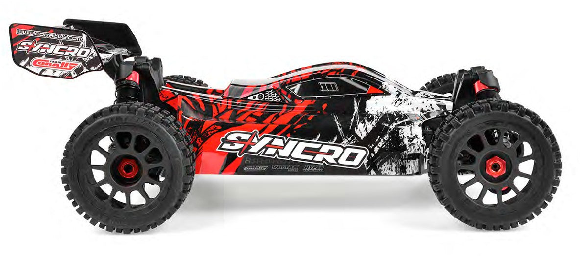 00289-R - Syncro 2WD 1/8 3-4S Brushless Off Road Buggy, RTR, Red