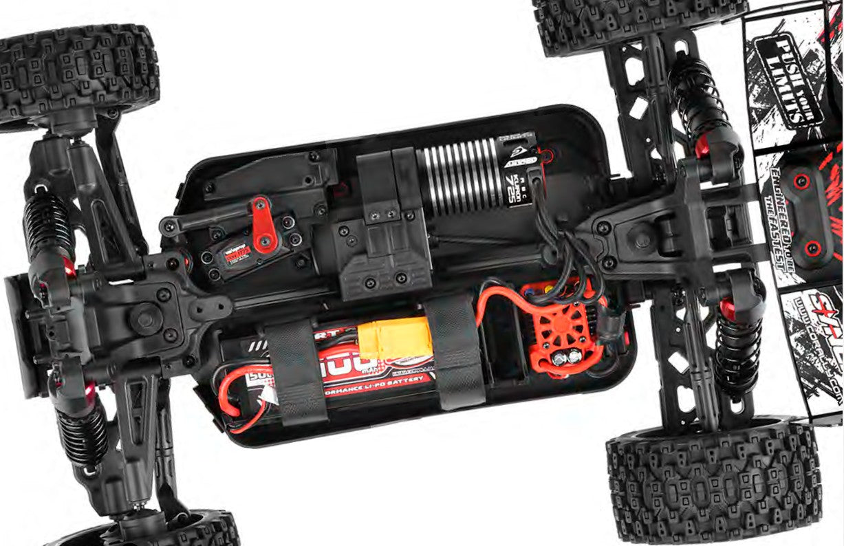 00289-R - Syncro 2WD 1/8 3-4S Brushless Off Road Buggy, RTR, Red