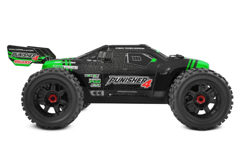 00292-G - Punisher 4S Monster Truck RTR Version, Green