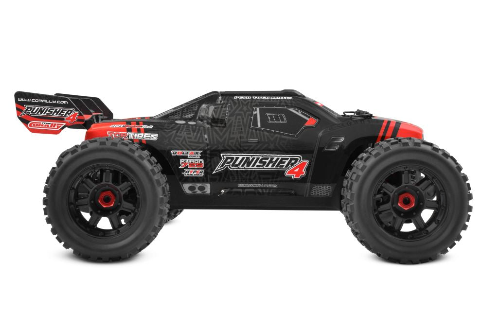 00292-R - Punisher 4S Monster Truck RTR Version, Red