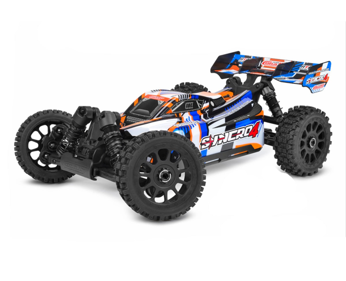 00295-O - SYNCRO-4 1/8 Off-Road RTR Buggy, Orange - Blue