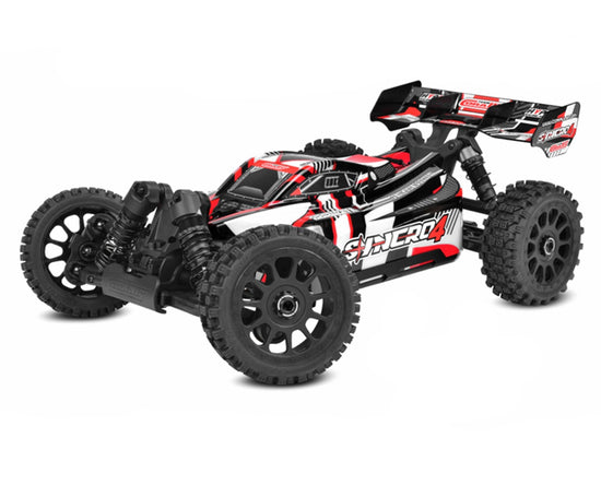 00295-R - SYNCRO-4 1/8 Off-Road RTR Buggy, Red - Black