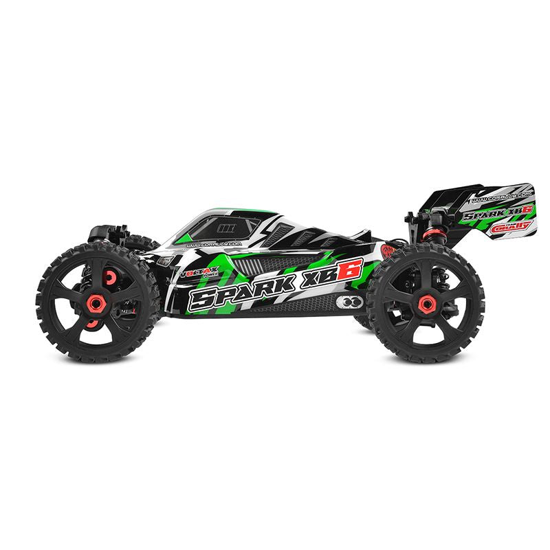 00485-G - Spark XB6 1/8 6S Basher Buggy, ROLLER, Green