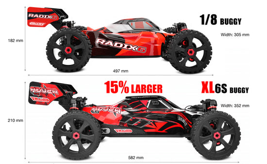 00488-R - Asuga XLR 6S Roller - Red, Large Scale
