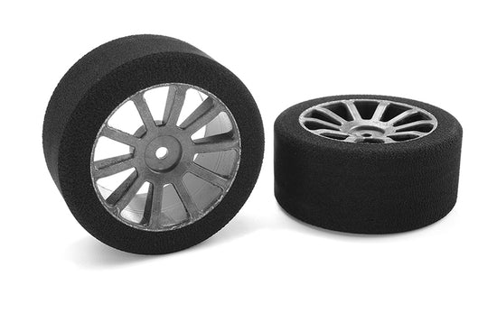 14705-35 - Attack Foam Tires, for 1/10 GP Touring, 35 Shore, 30mm Rear, Carbon Rims