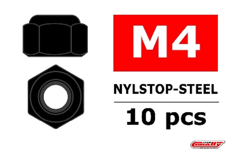 COR3101-40-6-Steel-Nylstop-Nut-M4-Black