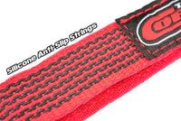 50536 - Pro Battery Straps - 300x20mm - Metal Buckle - Silicone Anti-Slip Strings - Red - 2 pcs