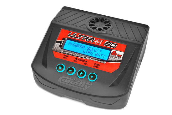 51025 - Ultra-X 80 AC/DC Balance Charger, 80W, 1-6S Lixx, 1-15 Nixx, 2-20V PB