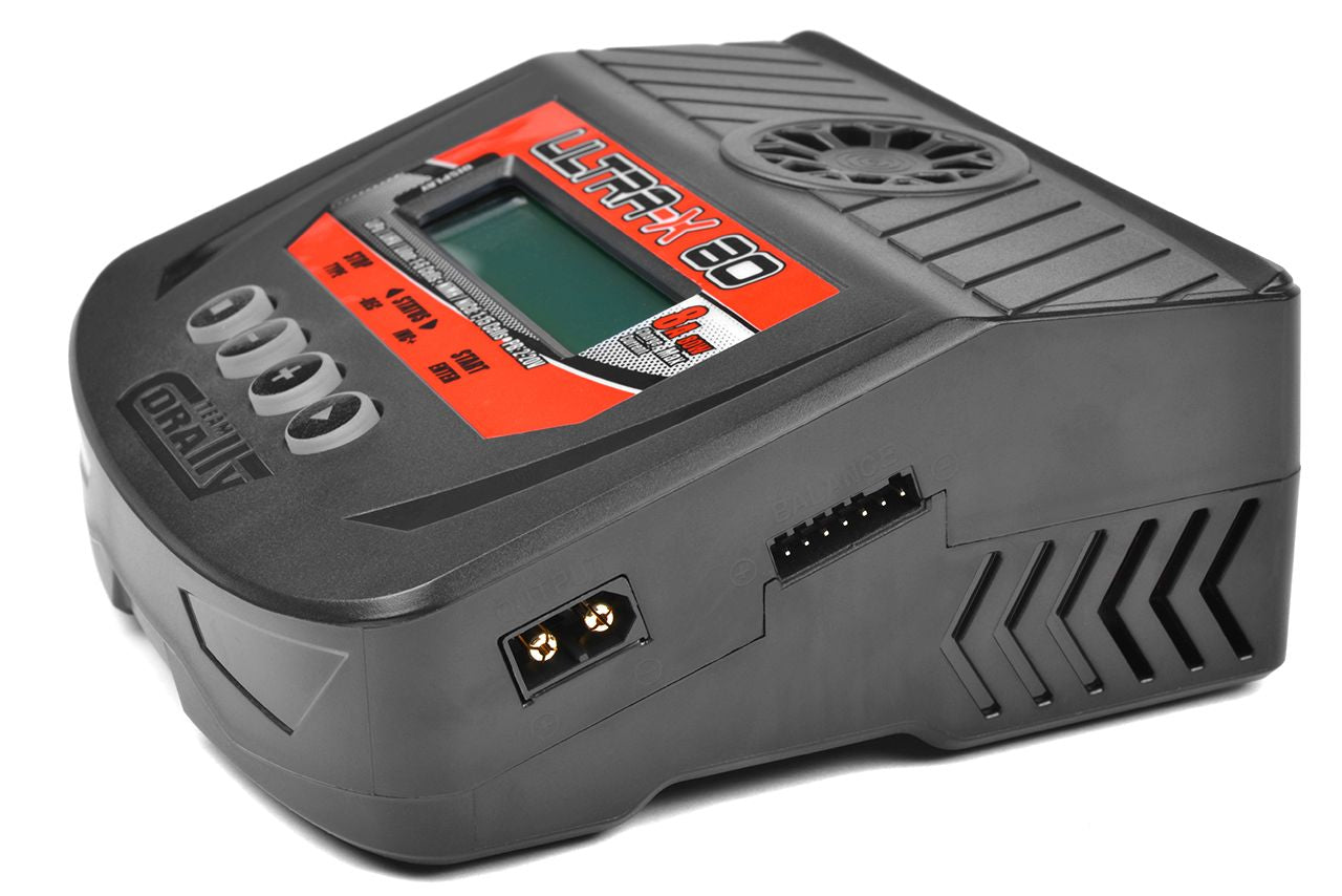 51025 - Ultra-X 80 AC/DC Balance Charger, 80W, 1-6S Lixx, 1-15 Nixx, 2-20V PB
