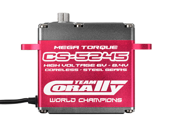 52005 - CS-5245 Ultra High Torque Servo, High Voltage, Coreless Motor, Steel Gears, CNC Alloy Case