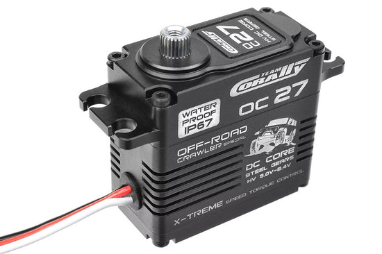 52015 - OC-27 HV Digital Servo, 5-8.4V, IP-67, Core DC Motor, Steel Gear, Ball Beared, Full
