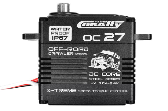 52015 - OC-27 HV Digital Servo, 5-8.4V, IP-67, Core DC Motor, Steel Gear, Ball Beared, Full