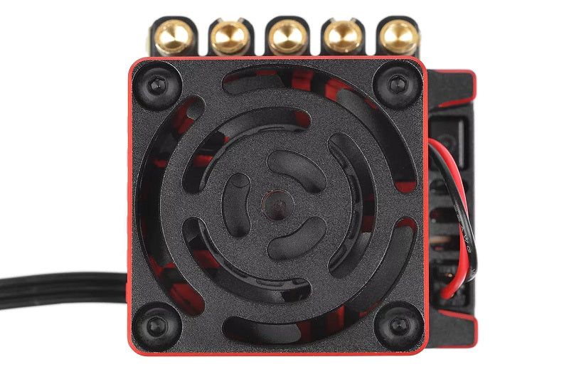 53030 - CMM-10 Racing Controller - 2-3S - 220A - BEC 6-7.4V 5A - Sensored-Sensorless - Black - Red Color