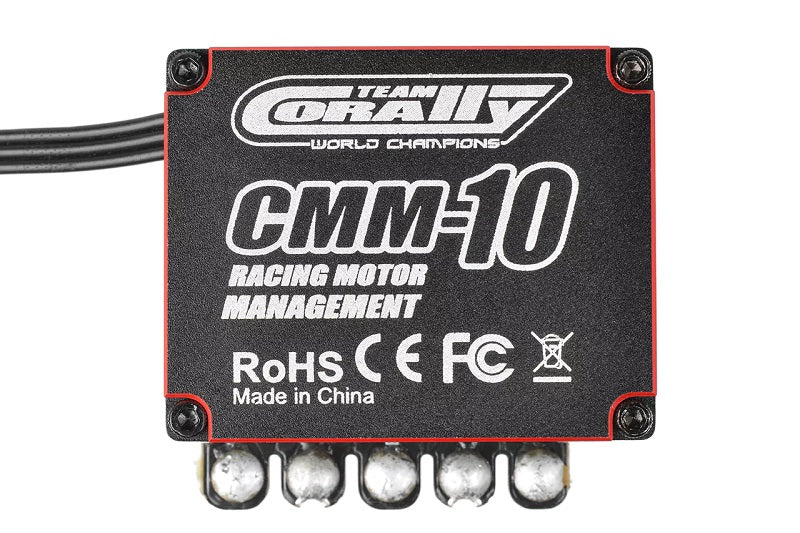 53030 - CMM-10 Racing Controller - 2-3S - 220A - BEC 6-7.4V 5A - Sensored-Sensorless - Black - Red Color