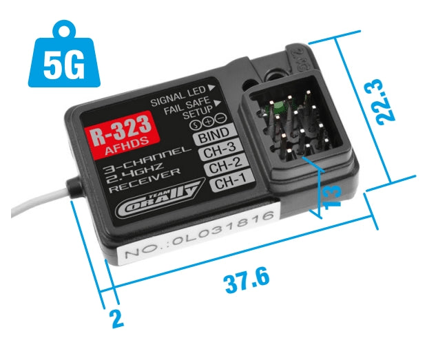 59060 - Team Corally CT2R 2-Channel 2.4GHz Digital Radio Control System