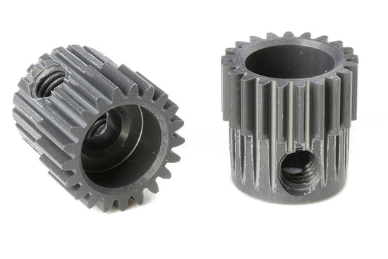 70321 - 64 DP Pinion - Short - Hard Anodized AL7075 - 21 Teeth - Shaft Dia. 3.17mm