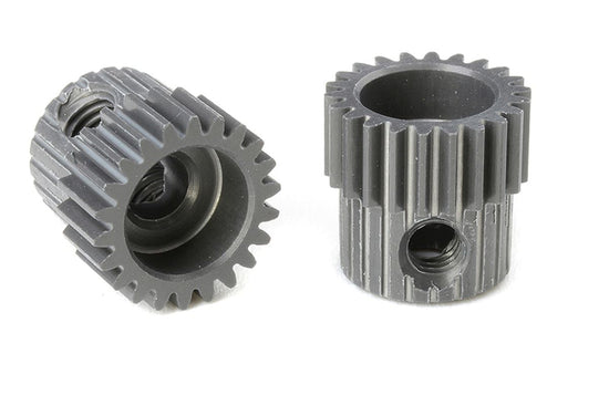 70322 - 64 DP Pinion - Short - Hard Anodized AL7075 - 22 Teeth - Shaft Dia. 3.17mm