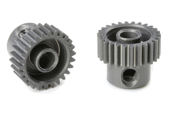 70326 - 64 DP Pinion - Short - Hard Anodized AL7075 - 26 Teeth - Shaft Dia. 3.17mm