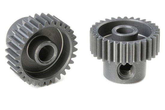 70330 - 64 DP Pinion - Short - Hard Anodized AL7075 - 30 Teeth - Shaft Dia. 3.17mm