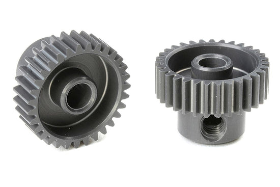 70331 - 64 DP Pinion - Short - Hard Anodized AL7075 - 31 Teeth - Shaft Dia. 3.17mm