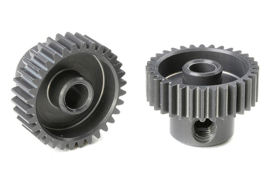 70332 - 64 DP Pinion - Short - Hard Anodized AL7075 - 32 Teeth - Shaft Dia.3.17mm