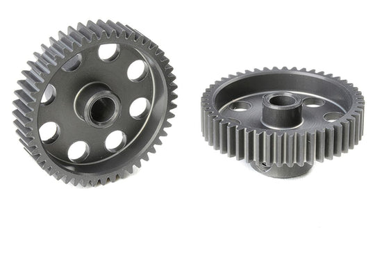 70348 - 64 DP Pinion - Short - Hard Anodized AL7075 - 48 Teeth - Shaft Dia. 3.17mm